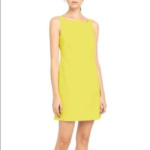 Theory Good Linen Square Neck Shift Dress